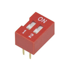TruComponents 783002 DIP Slide Switch,PCB Mount,SPST,2-Pole