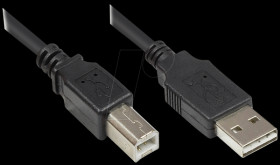 2510-EU02 Cable USB 2.0 EASY male A &gt; male B, black, 2m
