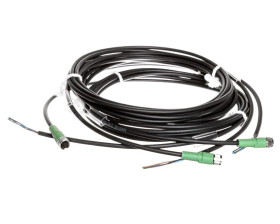 Kabel czujnika 3-piny gniazdo proste M8 wolny koniec 3m SAC-3P- 3,0-PUR/M 8FS 1669725