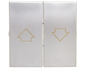 Simon 54 Klawisz do przycisku żaluzjowego SZP1M srebrny mat DKZP1/43