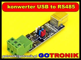 Konwerter USB 2.0 to RS485 na układzie FT232RL
