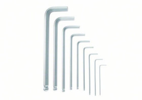 Zestaw kluczy imbusowych Jednostki metryczne Bosch, typu Sześciokątny 9 szt.