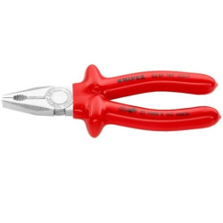 Szczypce uniwersalne chromowane VDE 1000V 180mm KNIPEX 03 07 180