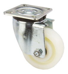 Koło samonastawne średnica kabla 100mm Płyta LAG 450kg wysokość całkowita 138mm