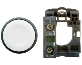 Przycisk sterowniczy 22mm biały 1Z z samopowrotem XB5AA11