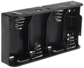 Uchwyt do baterii, x 4, montaż w obudowie