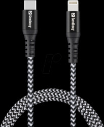 441-55 Sync and charging cable, USB-C > Lightning, 1 m