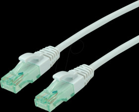 21453100 Patchkabel Cat.6a UTP, grau, 0.5 m
