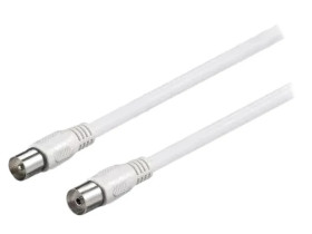 A+/SAT-M/F-1000-WH Kabel 10m PVC klasa ekranowania A+ biały 75