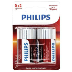 Philips 1808 Ultra D Battery 1.5V 2 pcs High Energy for Demanding Devices