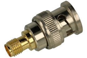 Adapter wtyk / gniazdo; BNC; SMA; WSBNC; proste; biały; srebrny; RoHS