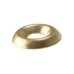 ForgeFix 200SCW10B Screw Cup Washers Solid Brass Polished No.10 Bag 200