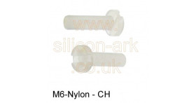 M6 x 30mm Nylon CH HD Screw - RS