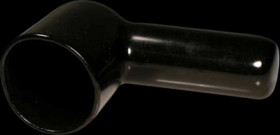 Cable grommet, black, for connector, HD30-18BT-90-BK