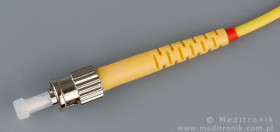 Złącze światłowodowe jednomodowe ST z 3mm osłonką żółtą