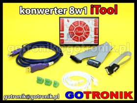 iTool - multi konwerter 8w1 z USB na UART, USB Blaster, RS485, RS232, zasilacz 5V, zasilacz 3,3V, ARM JTAG, ARM SWD