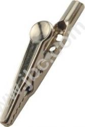 5015 Krokodylek nieizolowany z gniazdem 4mm, ELECTRO-PJP