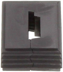 CONTA-CLIP 28559.4 Element uszczelniający KDS-DE/1XASI BK, (D x S x W) 20.3 x 20.3 x 17.7 mm, termoplastyczny elastomer,