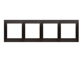 SIMON 54 Ramka 4 poczwórna antracyt uniwersalna do puszek karton-gips IP20/IP44 DRK4/48 KONTAKT SIMON