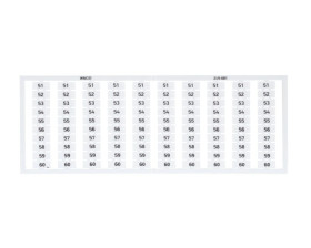 Oznaczniki WSB 10x 51-60 biały 249-601 /5szt./