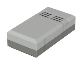 PS enclosure, (L x W x H) 100 x 54 x 30 mm, light gray/agate gray (RAL 7035), IP30, 32103010