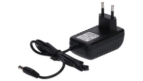 Zasilacz Led Gniazdkowy 12V 18W 5.5/2.1 Czarny