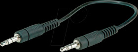 11094500 3,5 mm Klinke Kabel, Stecker / Stecker, 0,2 m