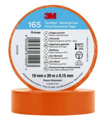 Taśma izolacyjna 19mm x 20m PVC Temflex 165 pomarańczowa 7100184805 /100szt./