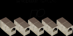 MOD8-VM-5 Patch cable coupler Cat. 6, RJ45, fully shielded, 5-pack