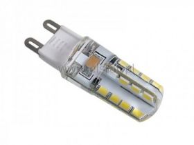 Żarówka LED G9 3W biały zim; silikon; walec 230V