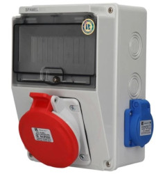 Rozdzielnica 5x16A 3x16A INA=32A IP54 SB-074605-S0030-54