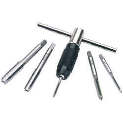 Draper 79202 6 Piece Metric Tap and Holder Set