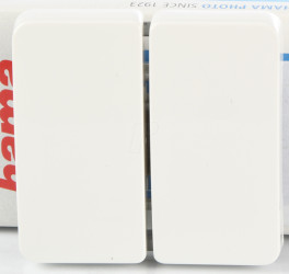 331413003 HK02 surface double rocker switch with arrow symbol, Arctic whit