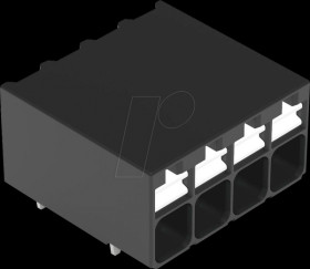 2086-1204 THR PCB terminal block, push-button, 1.5 mm², 4-pin