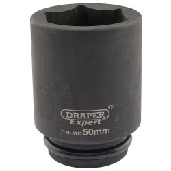 Draper Expert 05081 Expert 50mm 3/4&quot; Sq. Dr. Hi-Torq&#xAE; 6 Point Deep Impact Socket