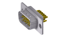Deltron Connectors Złącze D-sub HD 15-pinowe Prosty 2.77 mm Pitch Kabel Złoty Męski