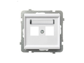 SONATA Obudowa gniazda podwójne biały GPK-2R/p/00 OSPEL