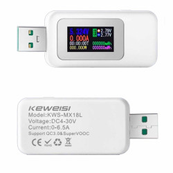 Miernik tester USB prądu napięcia KEWEISI KWS-MX18L