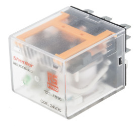 Przekaźnik mocy 24V dc 3PDT RS PRO 300W, Wciskane Wciskane