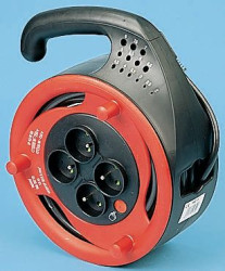 Bęben kablowy 15m 1 gniazda Szpula kablowa typ Typ E - gniazdo francuskie 16A 230 V