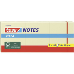 tesa 57653-00001-05 Sticky Note 50x40mm Yellow 3pcs for office &amp; home
