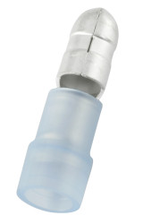 Konektor okrągły izolowany Męski rozmiar 2.5mm² średnica przelotu 5mm RS PRO Niebieski długość całkowita 22mm