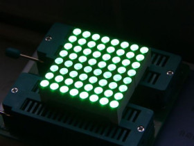 38mm 8*8 square matrix LED matched with Grove - Green Common Anode