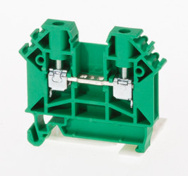 ZUG-6 Złącze śrubowe na szynę DIN zielony Pokój