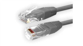 Kabel Patchcord Utp5 1,0M Szary