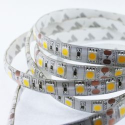 Taśma 300 LED 5050 biała ciepła silikon - 1 metr