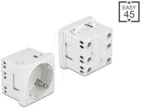 81425 Easy 45 power socket 45°, expandable