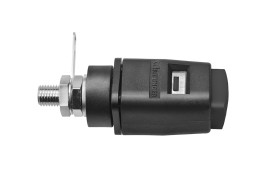 Wtyk montażowy, Czarny, 16A, 33 V ac, 70V dc