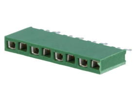 Złącze kołkowe HV-100 żeńskie 8-pin proste 2,54mm THT 1x8 215297-8