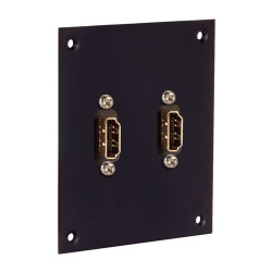Universal Sub-Panel, Dual HDMI Couplers